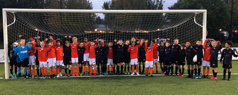 O9 en O11 van JO genieten bij Sparta R'dam