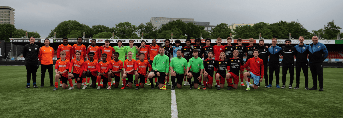 Jonger Oranje – Excelsior Rotterdam groepsfoto