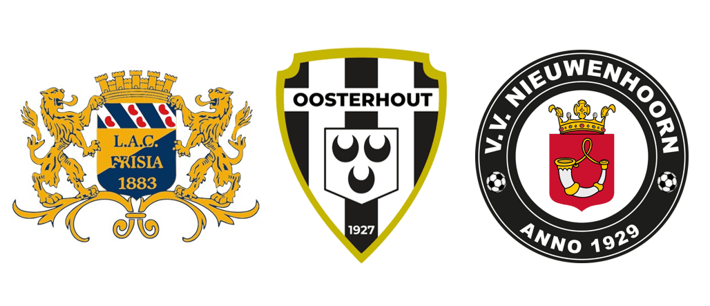 LAC Frisia, VV Oosterhout en VV Nieuwenhoorn